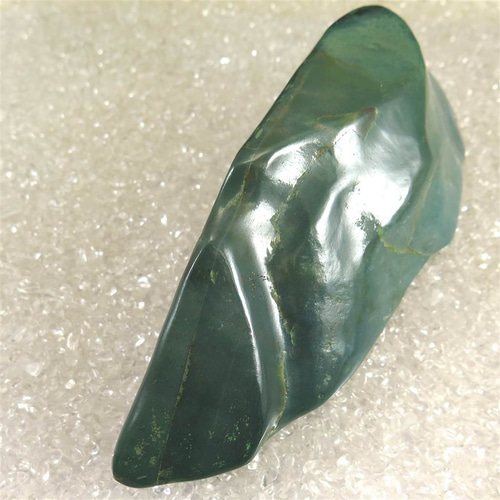 出雲碧玉 出雲石 原石 磨き 599g (榎本通商73326) その他置物 榎本通商