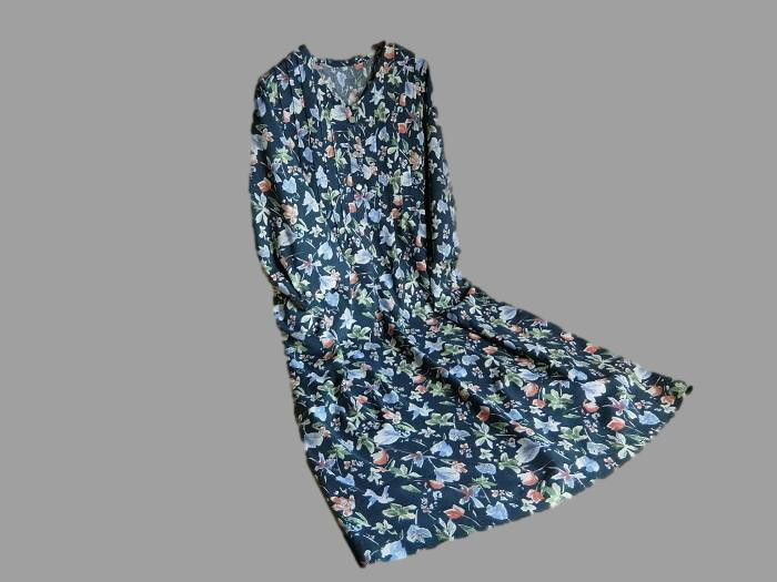 ～Series袖付ワンピース…綿レーヨンウール混紡～