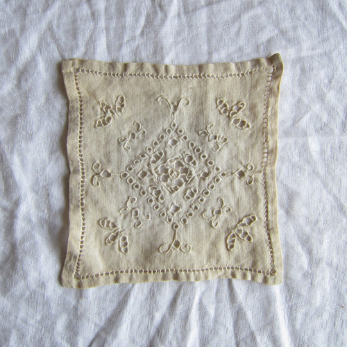 フランス　アンティーク　リネン フランスアンティーク リネン イニシャル刺繍 | mamantique
