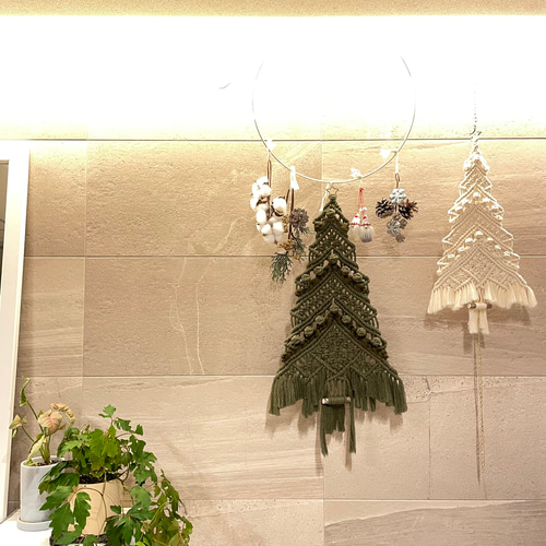 マクラメタペストリー Xmas tree ☆M☆ macrametapestry その他