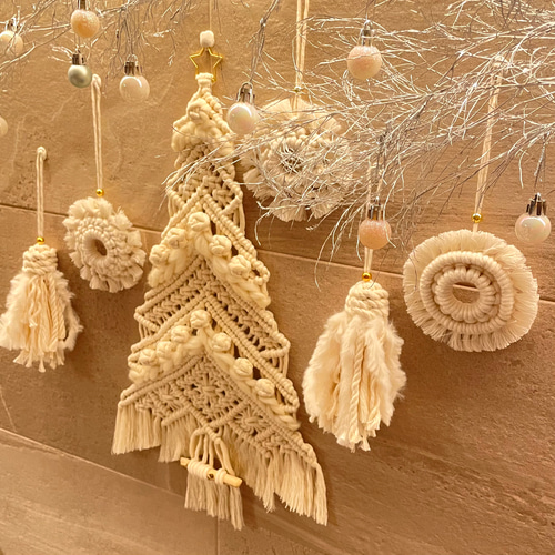 マクラメタペストリー Xmas tree ☆M☆ macrametapestry その他