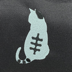 刺繡貓剪影休閒背包&lt;2色可選&gt;[免運費] 第6張的照片
