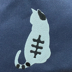 刺繡貓剪影休閒背包&lt;2色可選&gt;[免運費] 第3張的照片
