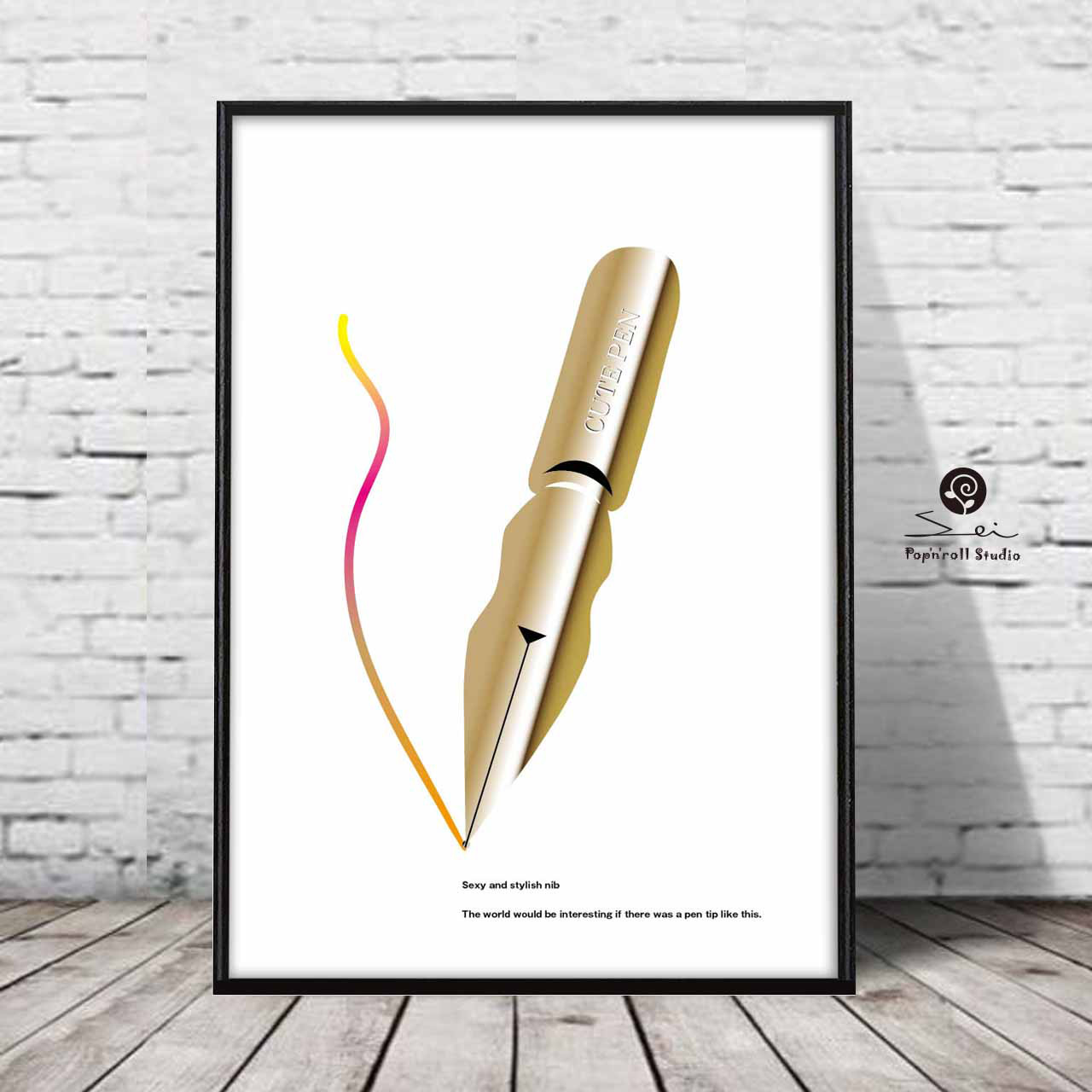 描きましたペン先 　ペン　おしゃれ　イラスト　アート  アートポスター　ポスター  A4A3A2A1　992