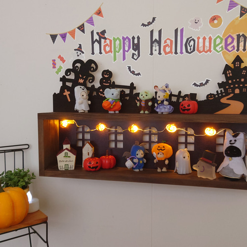 ハロウィン　ブリキ棚 ハロウィン ブリキ棚 置物