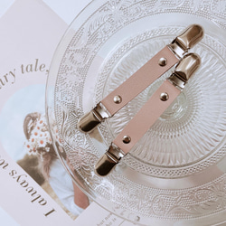 【PUレザー】ブランケットクリップ ダブルクリップタイプ ベビーカーなどにつけて落下防止に♡ 6枚目の画像