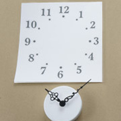 【ウォールステッカー】時計と数字シール[エキゾチック] WWS-130 6枚目の画像