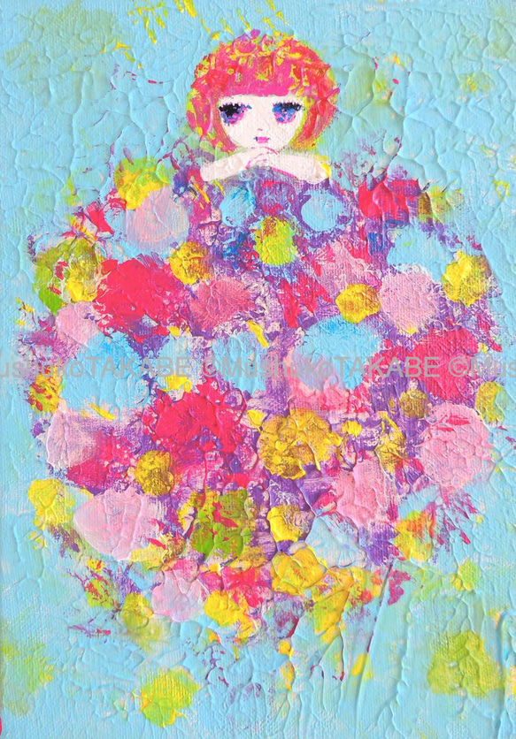 [good morning in the spring] #絵画 #原画 #アート 2枚目の画像