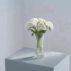 ラナンキュラス花瓶挿し　（水換え不要•枯れない）White 1枚目の画像
