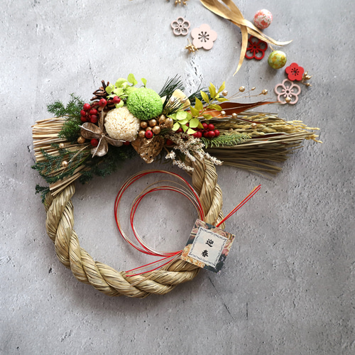 お値下げ❗】2400円➡️1800円しめ縄リース正月飾り