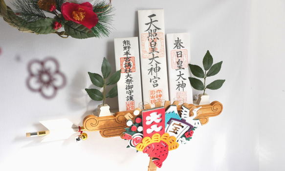 37-LIVEzo-G モダン神棚 雲形の神棚 壁掛神棚 おしゃれで機能的 よくばりな神棚セットNegai 10枚目の画像