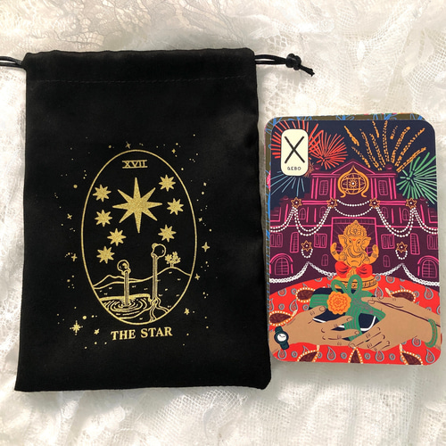 チャームが選べる☆タロット風呂敷ポーチ④ユニコーン - twinkle