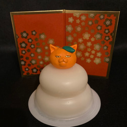 重ね猫(*´꒳`*) ねこ鏡餅 A (小) 鏡餅猫 猫重ね 鏡餅 あんこ舎 通販 15136029｜Creema(クリーマ)