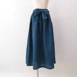 リネン / SS~LL / 選べる16色 /  ギャザースカート 3枚目の画像