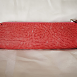 本革 イタリアンレザー （アラスカ ラズベリー）ペンケース ペンケース