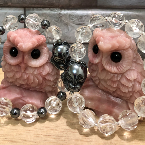 天然水晶　ふくろう　MADE IN JAPAN 天然水晶 ふくろう MADE IN JAPAN 水晶フクロウ No.1 - ハイグレード