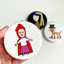 【巨匠動物園】両面コンパクトミラー 2枚目の画像