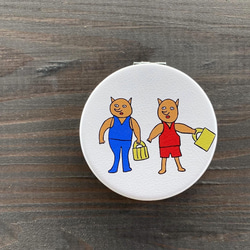 【巨匠動物園】両面コンパクトミラー 5枚目の画像