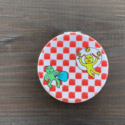 【巨匠動物園】両面コンパクトミラー 3枚目の画像