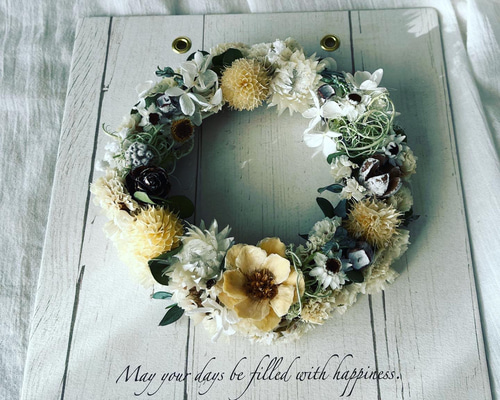 春らしいフラワーリース ドライフラワー Good PLACE 通販 15136763