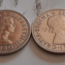 2枚セット♥イギリス 1955年 シリング 英国コイン 美品です 本物  スコットランドライオンデザイン♥エリザベス女王 2枚目の画像