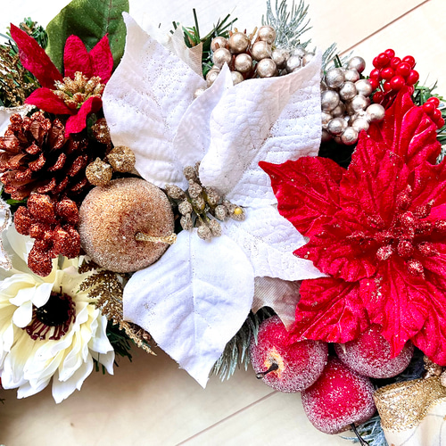 巨大クリスマスリース。 No.xmas-14462/特大クリスマスリース 22-(24) 66cm/アーティフィシャル