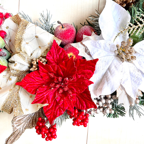 造花♪クリスマスリース♪ No.xmas-14473/特大クリスマスリース23-(11) 56cm/アーティ