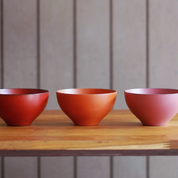 朱塗姫平椀<漆器・本漆・天然木・ケヤキ・お椀＞ お椀・ボウル・鉢