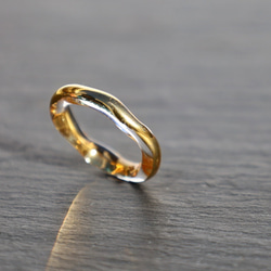 ガラスのリングセット クラウドリング 2本セット 5枚目の画像