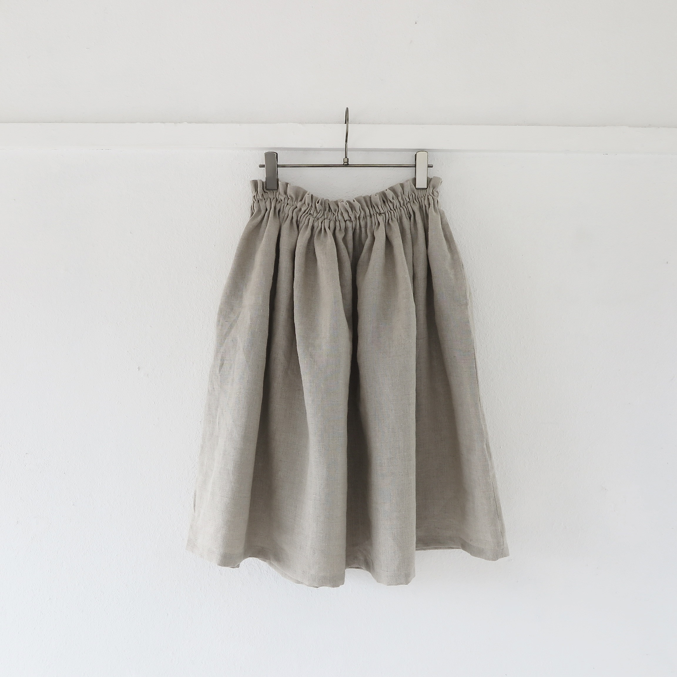 SS~10L / 選べる16色 / リネン ギャザースカート