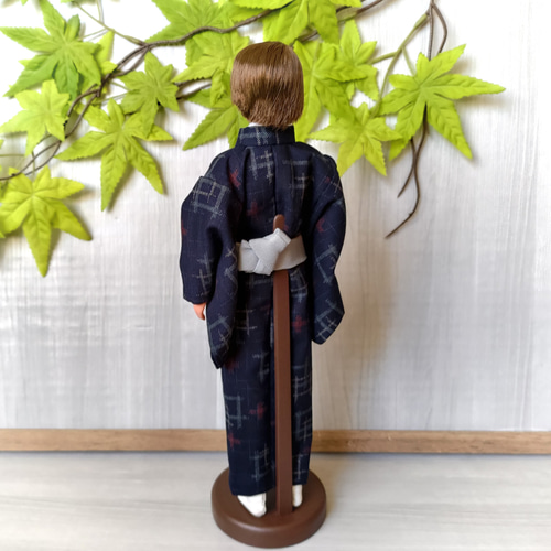 確認用アイシードール甚平着物男の子ハンドメイドアウトフィット