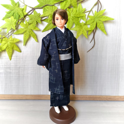 確認用アイシードール甚平着物男の子ハンドメイドアウトフィット