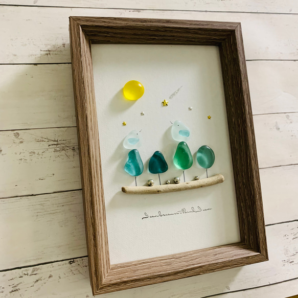シーグラスアート 小鳥 インテリア雑貨 北欧 ガラス細工 海の宝石 贈り物 母の日プレゼント 卓上 玄関 トイレ 飾り 4枚目の画像
