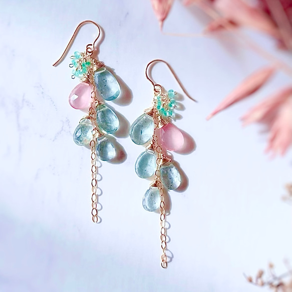 オーシャンジャスパーピアス A47 オーシャンジャスパーピアス A47