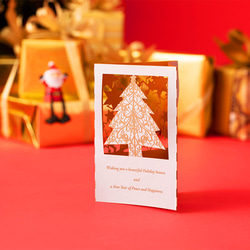 *用絲帶製成的聖誕和新年賀卡*來自絲帶店 第1張的照片