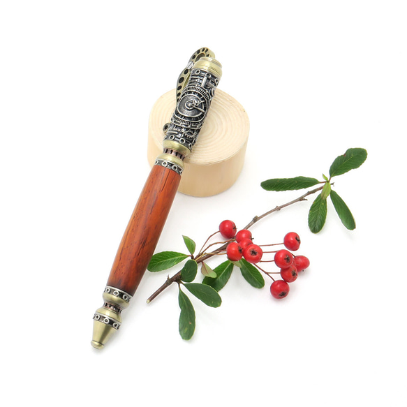 スチームパンク 蒸気機関 手作り 高級 木製 ボールペン ココボロ 真鍮 スチームパンク 蒸気機関 手作り 高級 木製 ボールペン ココボロ 真鍮