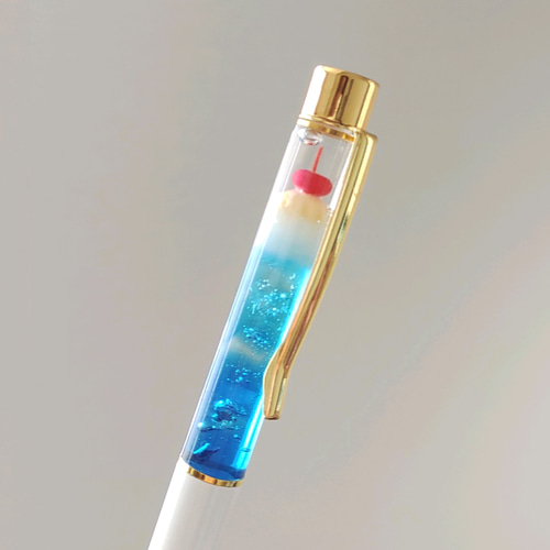 空色 * アイスが溶け始めた クリームソーダ ボールペン ペン・筆記用具