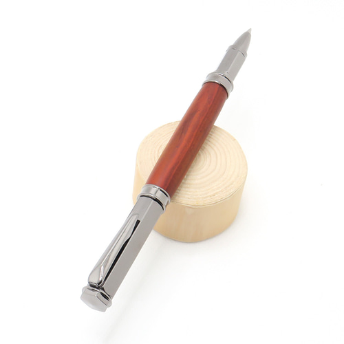 手作り 高級 木製 水性ボールペン 磁石付きキャップ ココボロ 24金