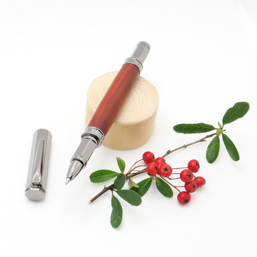 手作り 高級 木製 水性ボールペン 磁石付きキャップ ココボロ