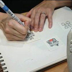 ルパン／　陶額・イラストレーション細密紋様画 6枚目の画像