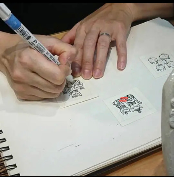 アリス／　陶額・イラストレーション細密紋様画 6枚目の画像