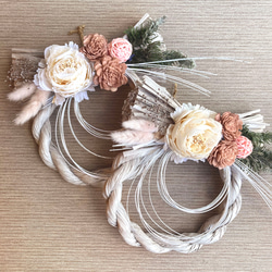 ◇2025年◇しめ縄リース◇グレーカラー◇ナチュラル◇