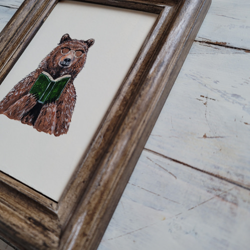 くま親子ブックスタンド　絵本　アンティーク アンティーク クマのプーさん ディズニー ブックエンド ブック