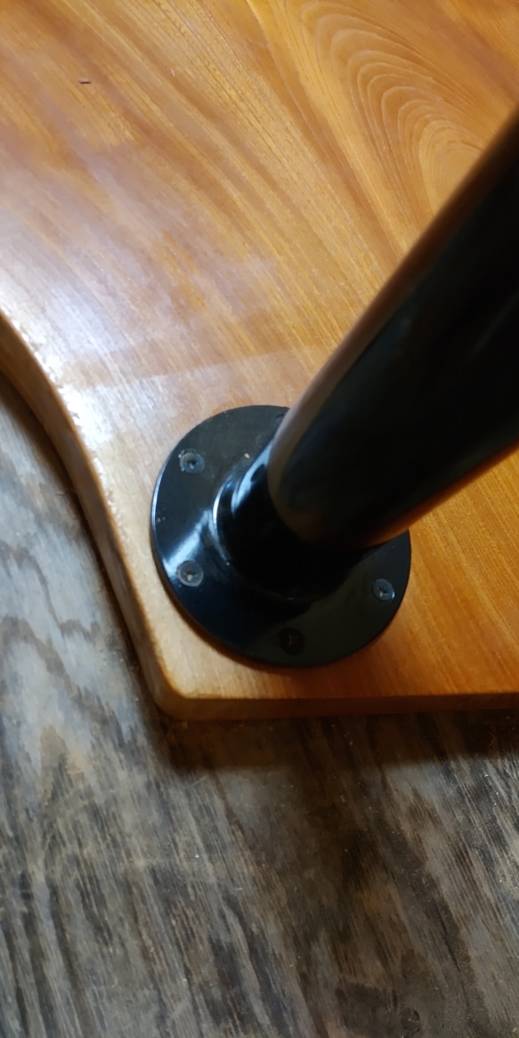 一枚板のペンチ、小、中型テーブル用鉄脚 7枚目の画像