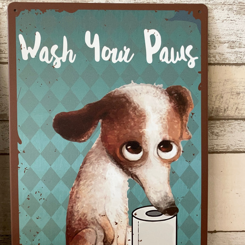 犬３ブリキ看板ヴィンテージ壁掛けパネルアンティークレトロ雑貨インテリア1A 犬3ブリキ看板ヴィンテージ壁掛けパネルアンティークレトロ雑貨