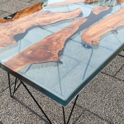 クリアリバーテーブル　ハンドメイド 5枚目の画像