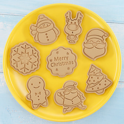 クリスマス クッキー型抜き8点セット クッキー型抜き 製菓道具 洋菓子用グッズ7/11 1枚目の画像