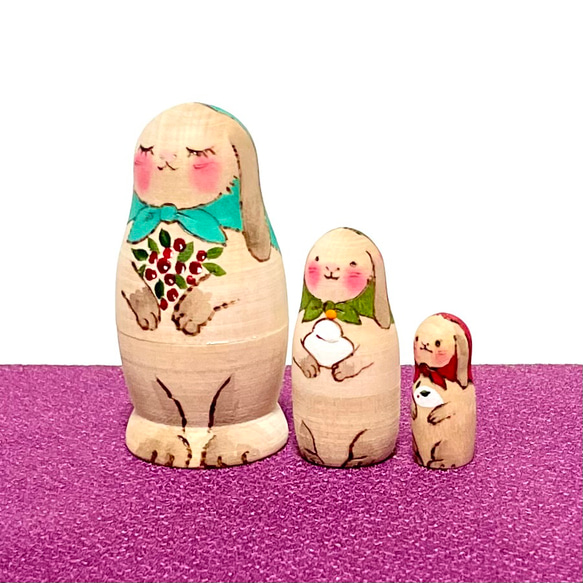 ●ハンドメイド　うさぎマトリョーシカ 000000001097.jpg
