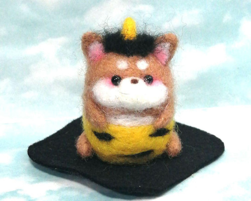 専用ページ　秋作品柴犬　羊毛フェルト 受注制作】 柴犬Mサイズ 羊毛フェルト 柴犬 ペット作ります