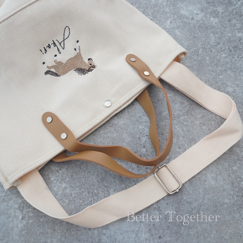 ブラック再販中❣️いいね2000♡馬刺繍累計800個！馬刺繍bag
